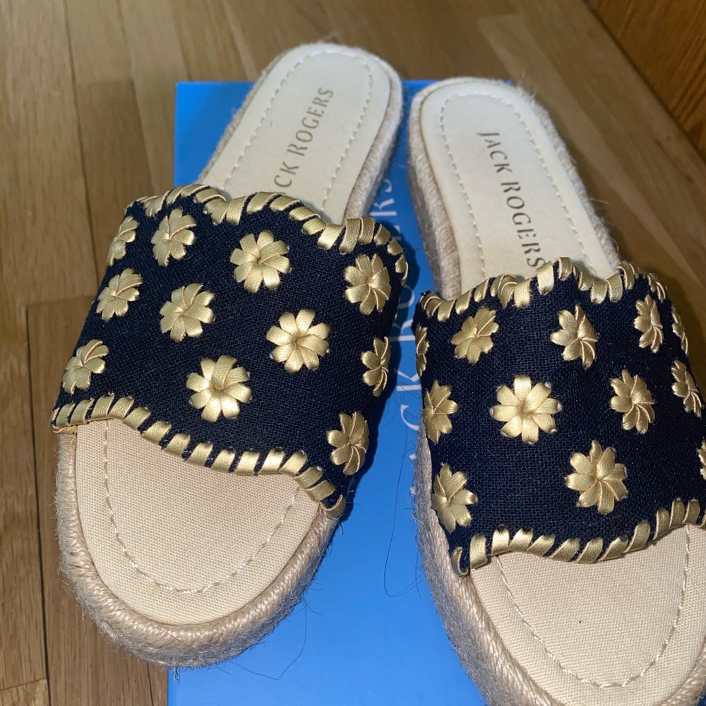 Never worn Jack Roger Palmer Slide Espadrille